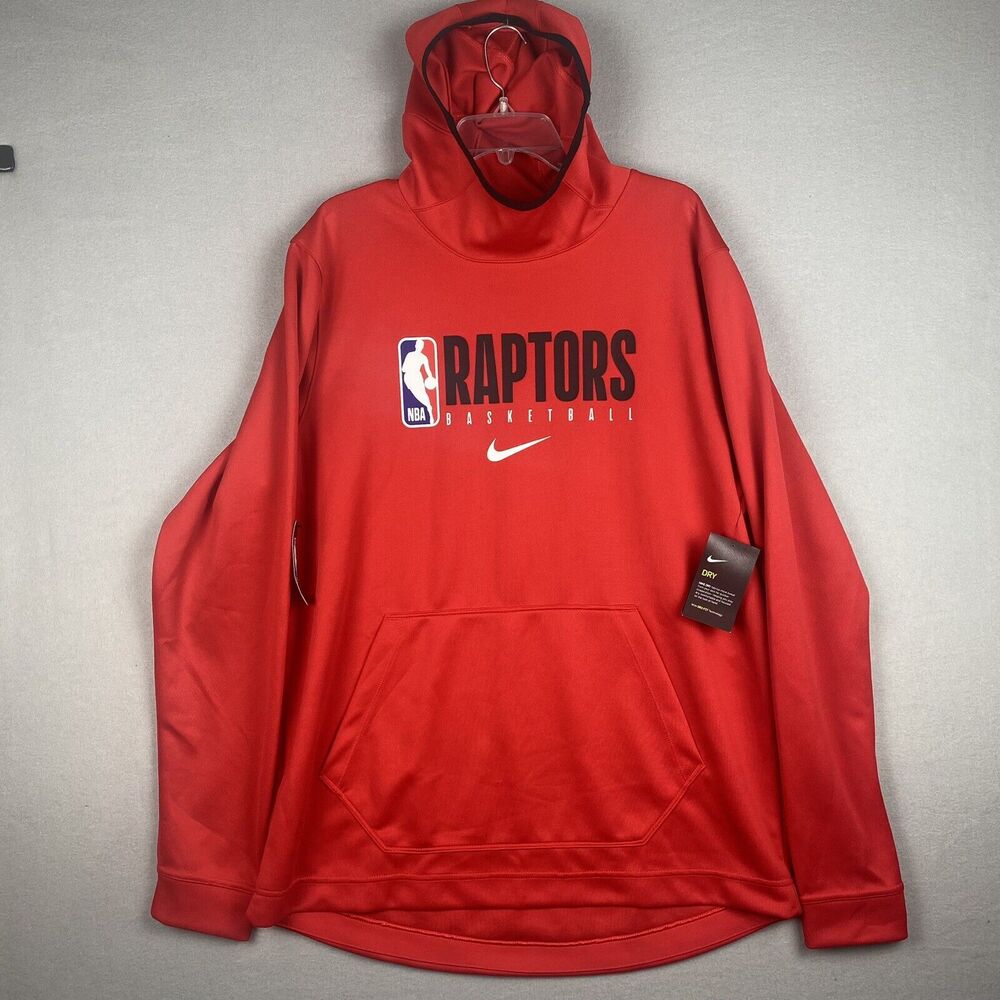 NIKE Toronto Raptors DRI-FIT PERFORMANCE HOODIE RED AV1373-657 Men’s Size XL-T